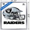 Trends International NFL Las Vegas Raiders - Drip Helmet 20 Wall Poster, 22.375" x 34", Silver Framed Version view 3