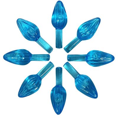 National Artcraft Small Twist-Style Ceramic Tree Light Ornaments - 144/Pack (Aqua)