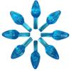 National Artcraft Small Twist-Style Ceramic Tree Light Ornaments - 144/Pack (Aqua) view 1