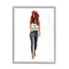 Girl Power Phrase Fashionista Standing Pose view 1