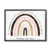 Stupell Industries Always Be You Phrase Inspirational Diversity Rainbow, Design by Erica Billups Black Framed Wall Art, 11 x 14, Multi-Color view 1