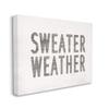 Stupell Industries Minimal Bold Sweater Weather Text Grey White view 1