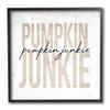 Pumpkin Junkie Bold Text Charming Autumn Distress view 1