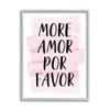 Stupell Industries More Amor Por Favor Phrase Pink Highlight view 1