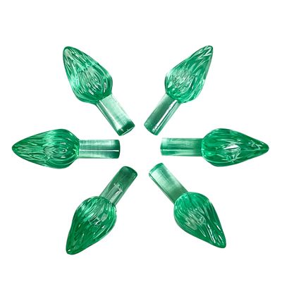National Artcraft Medium Twist-Style Ceramic Tree Light Ornaments- (144/Pk) (Green)
