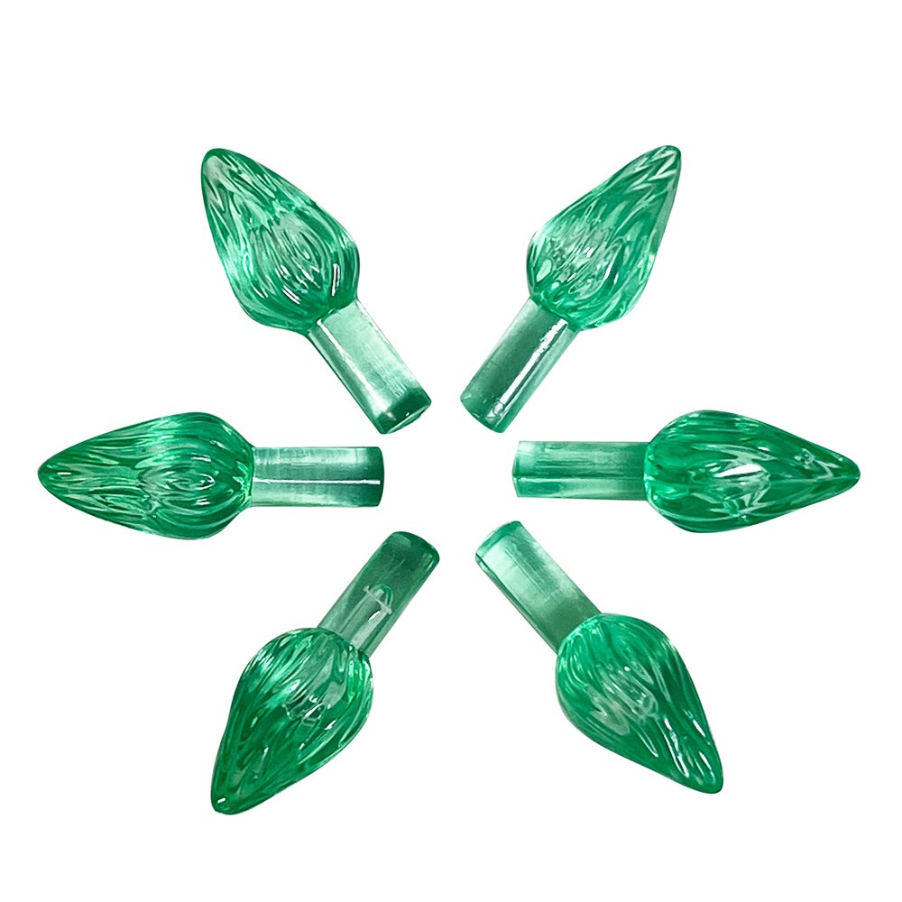 National Artcraft Medium Twist-Style Ceramic Tree Light Ornaments- (144/Pk) (Green)
