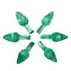 National Artcraft Medium Twist-Style Ceramic Tree Light Ornaments- (144/Pk) (Green) view 1