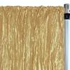 Your Chair Covers - Crinkle Taffeta Drape, Bridal Curtain Backdrop for Wedding, Birthday, Decoration, Outdoor Party and Home Use (12 ft x 97 Inches, Gold) view 1
