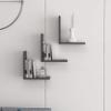 Ada Home Decor Wesley Modern Anthracite Wall Shelf 12.5'' H x 11.8'' W x 6.3'' D/Wall Storage/Shelving Unit view 2
