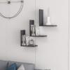 Ada Home Decor Wesley Modern Anthracite Wall Shelf 12.5'' H x 11.8'' W x 6.3'' D/Wall Storage/Shelving Unit view 4
