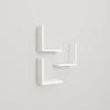 Ada Home Dcor Wesley Modern White Wall Shelf 12.5'' H x 11.8'' W x 6.3'' D/Wall Storage/Shelving Unit view 1