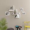 Ada Home Dcor Wesley Modern White Wall Shelf 12.5'' H x 11.8'' W x 6.3'' D/Wall Storage/Shelving Unit view 2