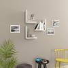 Ada Home Dcor Wesley Modern White Wall Shelf 12.5'' H x 11.8'' W x 6.3'' D/Wall Storage/Shelving Unit view 4