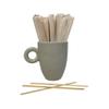 5000 Count | KingSeal Individually Paper Wrapped Bamboo Coffee Stir Sticks, 5.5 inches, Square End, 100% Renewable and Biodegradable - 10 Boxes x 500 Stirrers view 4