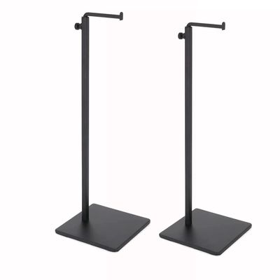 2pack of Metal Handbag Rack Display Single Side Adjustable Handbag Display Stand (Black)