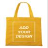 Aboutwome Your Own Design Women Custom Tote Bag for Shopping Canvas Bags (Yellow) view 1