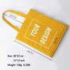 Aboutwome Your Own Design Women Custom Tote Bag for Shopping Canvas Bags (Yellow) view 3