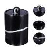 Cabilock 1pc Cylindrical Swabs Dispenser Stylish Marble Design Multi-function Toothpick Holder to Clean Storage for Bathroom and Home Decor view 2