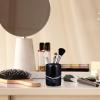 Cabilock 1pc Cylindrical Swabs Dispenser Stylish Marble Design Multi-function Toothpick Holder to Clean Storage for Bathroom and Home Decor view 3