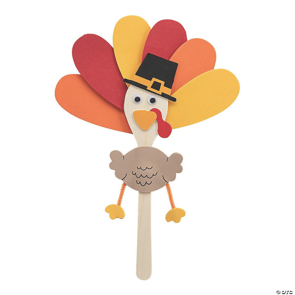 Wooden Spoon Turkey Craft Kit- Makes 12