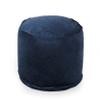 Christopher Knight Home Gwinnett Velveteen Cylinder Pouf - Cobalt Blue view 1