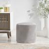 Christopher Knight Home Gwinnett Pouf, Pewter Gray Large view 2