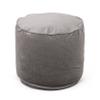 Christopher Knight Home Gwinnett Pouf, Pewter Gray Large view 4