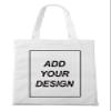 Aboutwome Your Own Design Women Custom Tote Bag for Shopping Canvas Bags (White) view 1