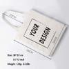 Aboutwome Your Own Design Women Custom Tote Bag for Shopping Canvas Bags (White) view 3