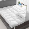 Extra Thick Fitted Mattress Topper - Full XL Size for College Dorm | Soft & Cooling Pillow Top Mattress Pad & Protector | Bed Topper for Back Pain, Straps Stretch 6" to 22" Deep view 1