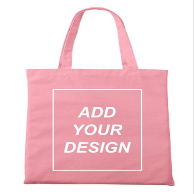 Aboutwome Your Own Design Women Custom Tote Bag for Shopping Canvas Bags (Pink)