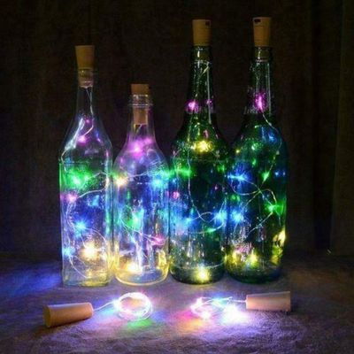 2m 20 LED Mini Bottle Stopper Lamp String Fairy Light Colorful Light Bar Decor