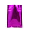 MITOB 100 Pack 2.7x3.9 inch Mylar Bags for Zip Reusable Small Aluminum Foil Lock Package Bag Candy DIY Chocolate Coffee Nut Food Long Term Storage Zipper Lock Packaging Bag with Tear Notch (Purple) view 1