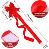 WILLBOND 12 Pieces Red Christmas Cabinet Ribbons Bows Large Red Bow Christmas Door Kitchen Cabinet Ribbon Bows Locker for Xmas Holidays Party Decorations Supplies view 3