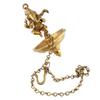 Indian Shelf Handmade Ganesha Religious Pital Diya for Ceremonies God Idols Deepak Awards Pooja Brass Oil Lamps (Size: 15cm) BOL-306 view 2