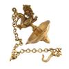 Indian Shelf Handmade Peacock Brass Oil Lamp for Inaugration Traditional Festival Deepak Pital God Idol Deep (Size: 15.5cm) BOL-305 view 2