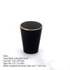 DUO ER 1pc Solid Black Knob Brass Knob Drawer Knobs Pulls Cupboard Handles Dresser Pull Cabinet Handle Pull Gold Circle Modern Style (Color : Black Gold L) view 2