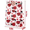 Ladybug Goodie Bags-24 Pcs Ladybug Party Favors Candy Bags with Stickers, Ladybug Goody Gift Treat Bags Ladybug Themed Birthday Party Supplies view 4