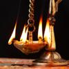 Indian Shelf Handmade Peacock South Indian Diya for Pooja Ceremony Brass Oil Lamp Decorative Deepak (Size: 15.5cm) BOL-304 view 4