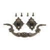 DUO ER Antique Furniture Handles Box Suitcase Holder Cabinet Knobs and Handles Drawer Kitchen Pull Cupboard Handle Furniture Fittings (Color : Hole spacing 128mm) view 4