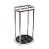 Umbrella Racks WXYZ Household Hotel Umbrella Stand, Stainless Steel Umbrella Box with 6 Holes and 4 Hooks, Detachable Assembly Umbrella Drain Stand 30.5x28x53cm view 1
