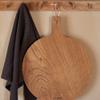 Casafina 14" Round Cutting and Serving Board With Handle - Oak Collection, Wood | Microwave & Dishwasher Safe Dinnerware | Durable Hardwood Material | Restaurant Quality Serveware view 2