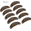 DUO ER 10pcs Mini Bronze Metal Handles 80x35mm Box Pulls Drawer Knobs Shell Cabinet Handle Antique Brass Furniture Handle view 2