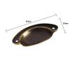 DUO ER 10pcs Mini Bronze Metal Handles 80x35mm Box Pulls Drawer Knobs Shell Cabinet Handle Antique Brass Furniture Handle view 3