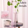 Christmas Baby Pink Sheer Pink Voile Curtains Short Translucent Solid Color 45 Inch Length Rod Pocket Baby Pink Sheers 45 Inches Long For Small Windows Bedroom Living Room Kitchen 2 Panels 52x45 view 3