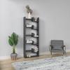 Ada Home Decor Bonaparte Modern Anthracite & White Bookcase 64.17'' H x 23.82'' W x 8.66'' D/Shelving Unit/Bookshelf view 4