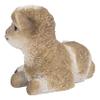 Hi-Line Gift Ltd. Small Brown & White Baby Lamb Lying Down view 4
