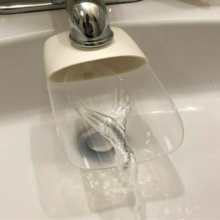 x2 Bathroom Plastic Spout Cover Faucet Extender for Toddlers & Kids