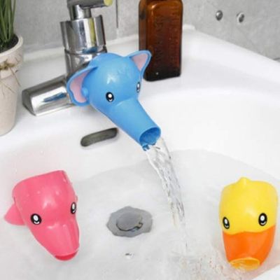 Cartoon Bathing Accs Water Faucet Extender for Kid Hand Washing Child Sink Guide