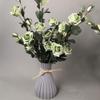 wpOP59NE Vases Decorative Cup Vase Plastic Vase Dried Flower Basket Holder Craft DIY Home Office Party Decoration Vase Home Decoration Grey view 2